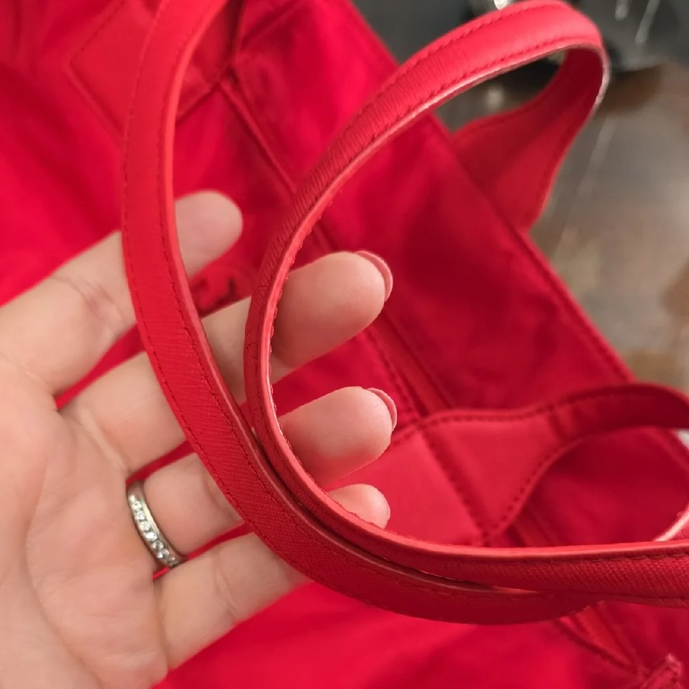 Tory Burch Red Nylon Tote
